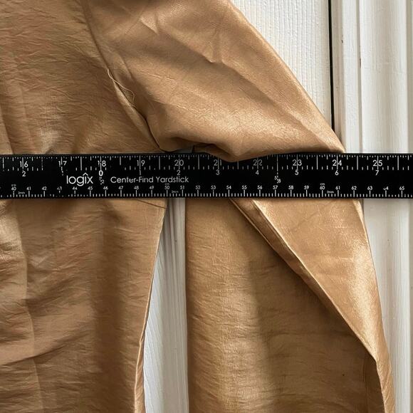 Mirasol Flaw Gold Lightweight Tang Jacket Silk Lined Size Small Asian Style - Picture 11 of 14